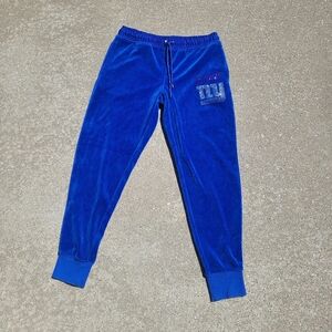 Royal blue NY Giants NFL velour pants Large